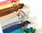 Wanderlust. Set of 10 Elastic Hair Ties