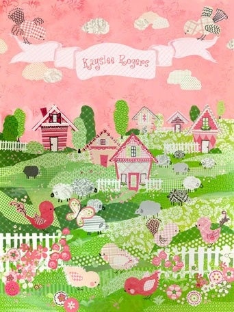 Counting sheep personalized pink