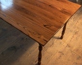 Reclaimed Chestnut Virginia Farm Table with Turned Legs
