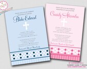 Diamond Geometric Band - Baptism Invitation (Digital File OR Cardstock Printed Cards Also Available) Il_170x135