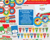 Sports Fan (Football, Baseball & Soccer) Birthday Party - DIY/Printable Complete Party Pack Il_170x135
