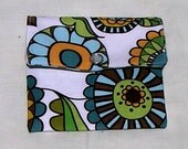 Lolas Posies in Blue  Mini wallet ,Mini Pouch,gift card wallet , credit card wallet