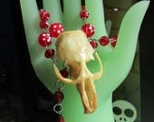 Ruby Red Muskrat necklace