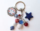 Memorial Day Military Personalized Keychain for Wife Mother Sister Girlfriend