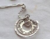 Breastfeed Without Fear Pregnancy Heart Necklace Midwife Doula