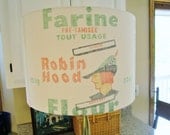 Robin Hood flour sack lamp shade Montreal Cananda with French label