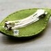 Large Moss Felt Leaf Barrette // Woodland Hair Accessory for Women // Hand Stitched by OrdinaryMommy on Etsy