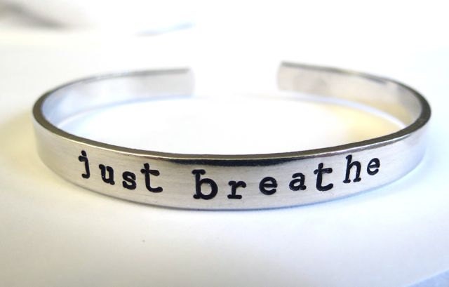 Just Breathe- Cuff Bracelet
