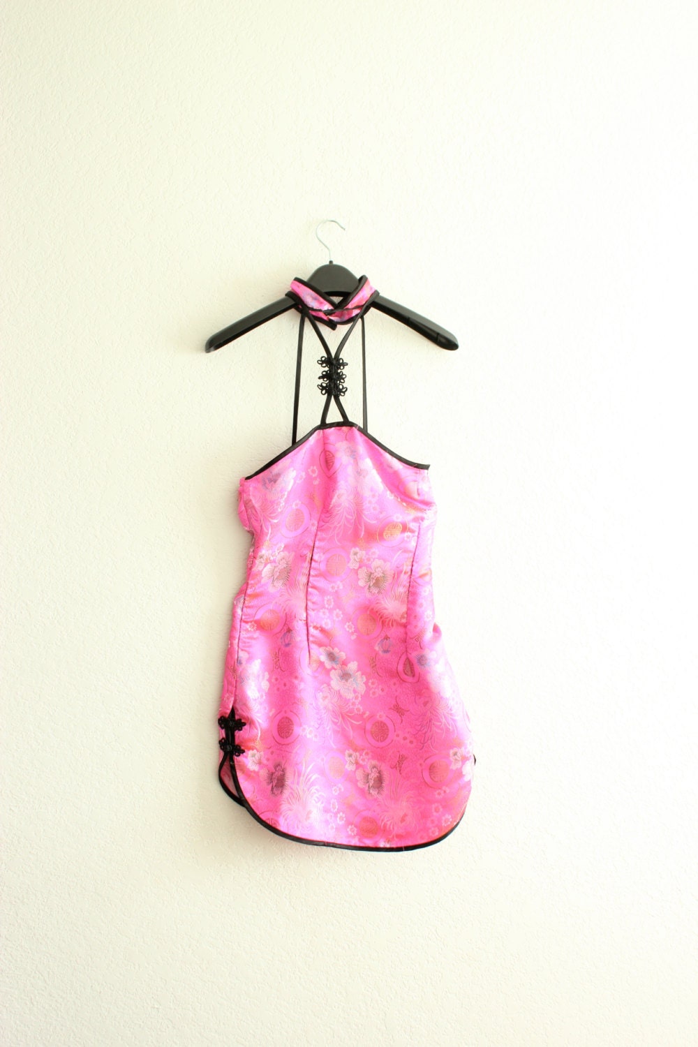 On hold for mandee : hot pink cut out body con mini dress medium