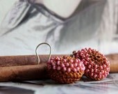 Crochet Copper Earrings