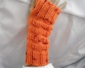 Fingerless Gloves with no fingers, handpainted Australian superwash wool, handknit fingerless mitts, seamless
