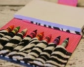 Zippy Zebra Crayon Wallet Roll - Includes Crayola Crayons and Paper