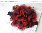 May Sale Red and Black Vintage Lace Glitter Band Toddlers-Valentine's Day-Baby Girl Headband-Baby Headbands-Newborn Headbands-photo prop