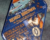 Luggage Tag from Recycled Kona Brewing Koko Brown Beer Labels