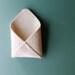 hanging envelope vase