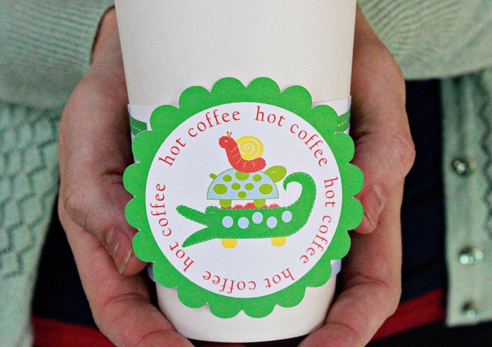 New Cup Wraps - great for coffee or party glasses