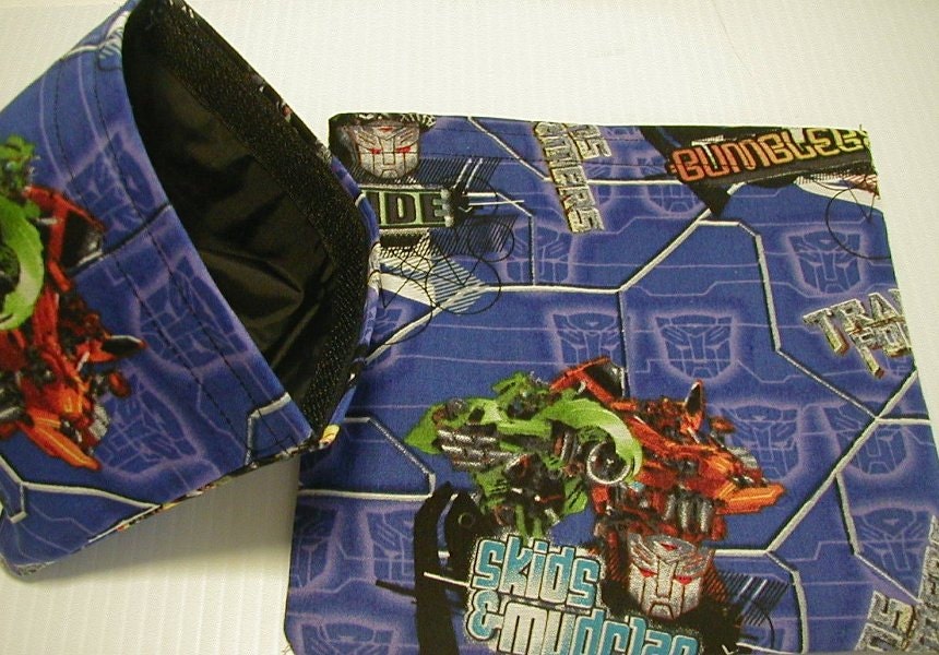 2 pc Set Transformers Reusable Sandwich and Snack Bag