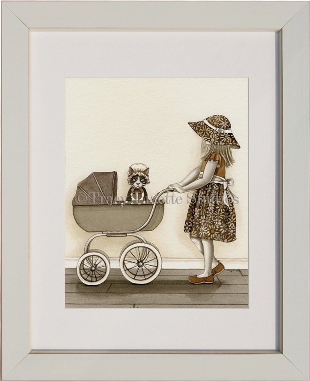 A Stroll - 8"x10" archival watercolor print by Tracy Lizotte