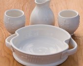 White Wedding Sake Set by Bunny Safari