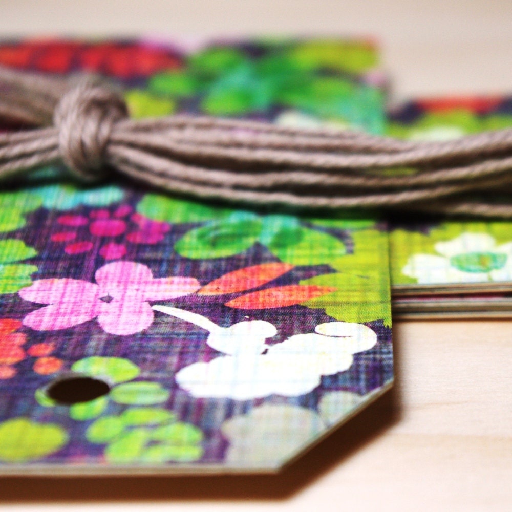 Dark Wild Garden Gift Tags/ 6/Pk