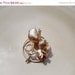 Summer Sale Vintage gold rose brooch pin