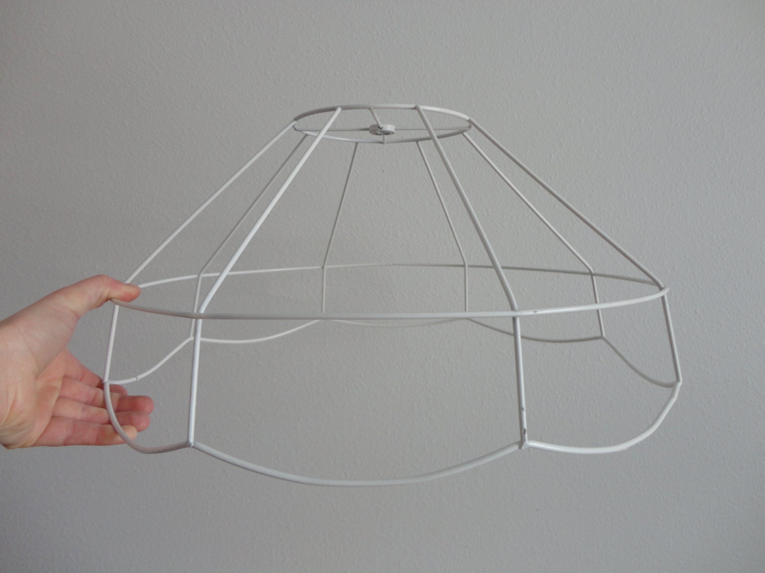 VINTAGE cafe style wire LAMP shade FRAME