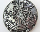 antique button - Ship of Fools