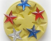 Star Fondant Silicone Mold Molds Red Star Fourth Of July Moulds