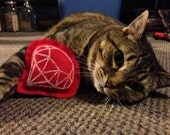Ruby Cat Toy - Handmade with Wool Felt and Organic Catnip