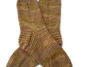 Hand Knit Men's Socks in Earthtones