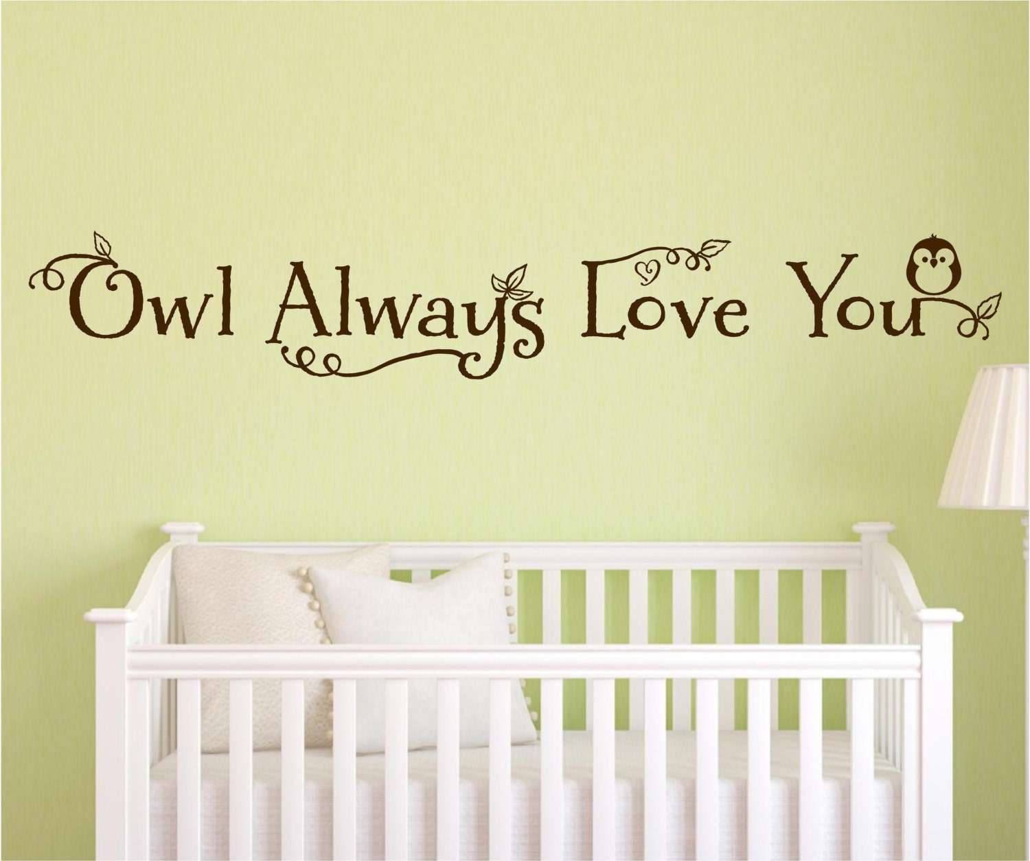 Owl Always Love You - adorable vinyl wall decal for your little one's room