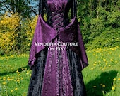 Medieval Dress Wedding gown Handfasting Available in sizes XS to XXL Custom made for you.