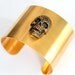 Sugar Skull Cuff Bracelet in Solid Bronze and Brass