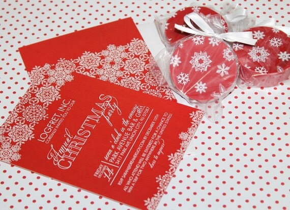SNOWFLAKE FORMAL HOLIDAY Printable Party Invitation Printing Available Il_570xn