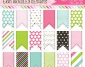 Multi Colored Polka Dots and Stripes Clipart Clip Art Tags Commercial Use & Instant Download