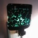Teal and Black Sparkly Night Light