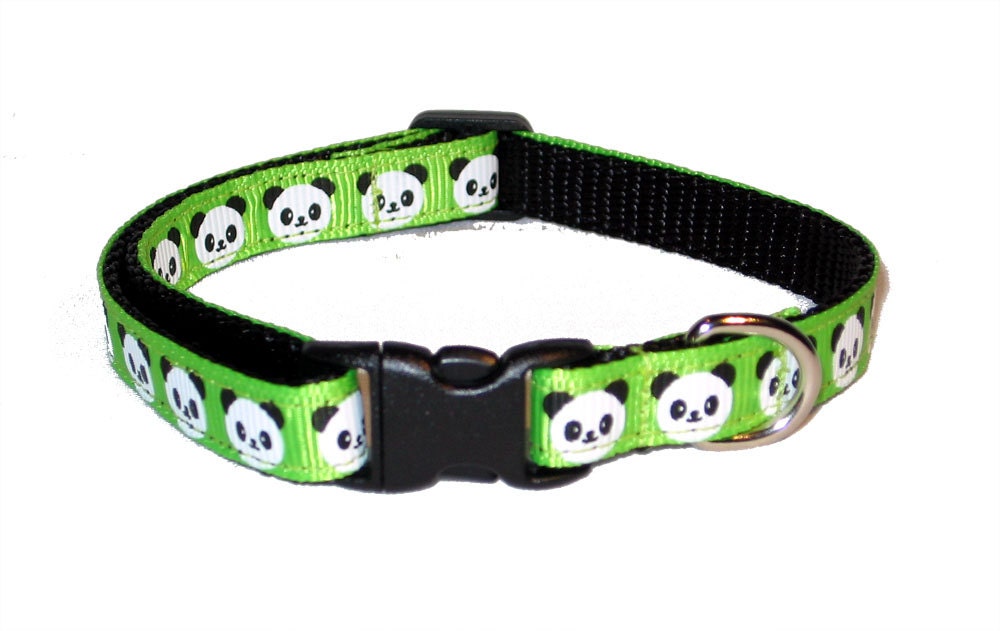 Panda Cat Collar with Breakaway Safety Buckle