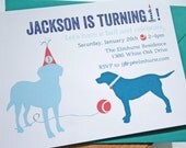 Playful Pooch Birthday Invitation