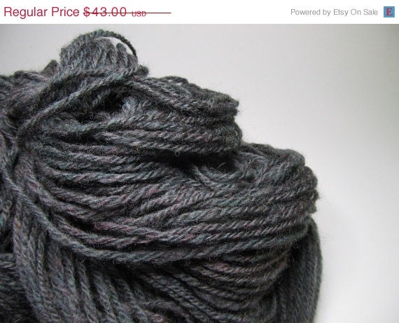 INVENTORY SELL DOWN At Dusk, Handspun, Navajo Plied Yarn with Romney and Alpaca, Over 350 Yards