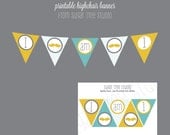 Little Man Mustache Bash Highchair Banner - Party Printables