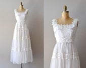 lace wedding dress / 1970s dress / Pavilion wedding gown