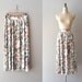 floral skirt / vintage floral print skirt / Le Jardin skirt
