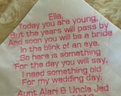 Flower Girl Personalized Embroidered Handkerchief