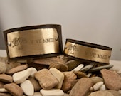 Tree of Life with special date - leather distressed bracelet- his and hers pair