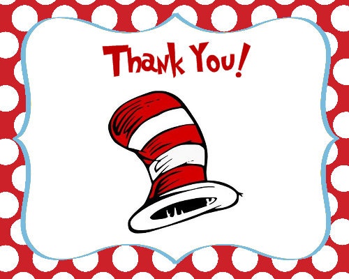 Dr Seuss, Cat in the Hat, Thank you cards Il_170x135