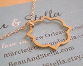 Quatrefoil Necklace - Large - 14k Gold Filled, Rose Gold Filled or Sterling Silver