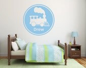 Custom Train Name Vinyl Wall Decal