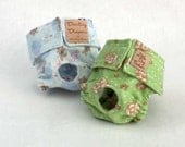 2 Pack Dog Diapers Set Bunny Print Flannel for Small Dogs