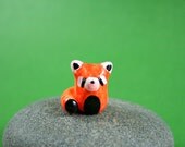 Little Red Panda - Hand Sculpted Miniature Polymer Clay Animal