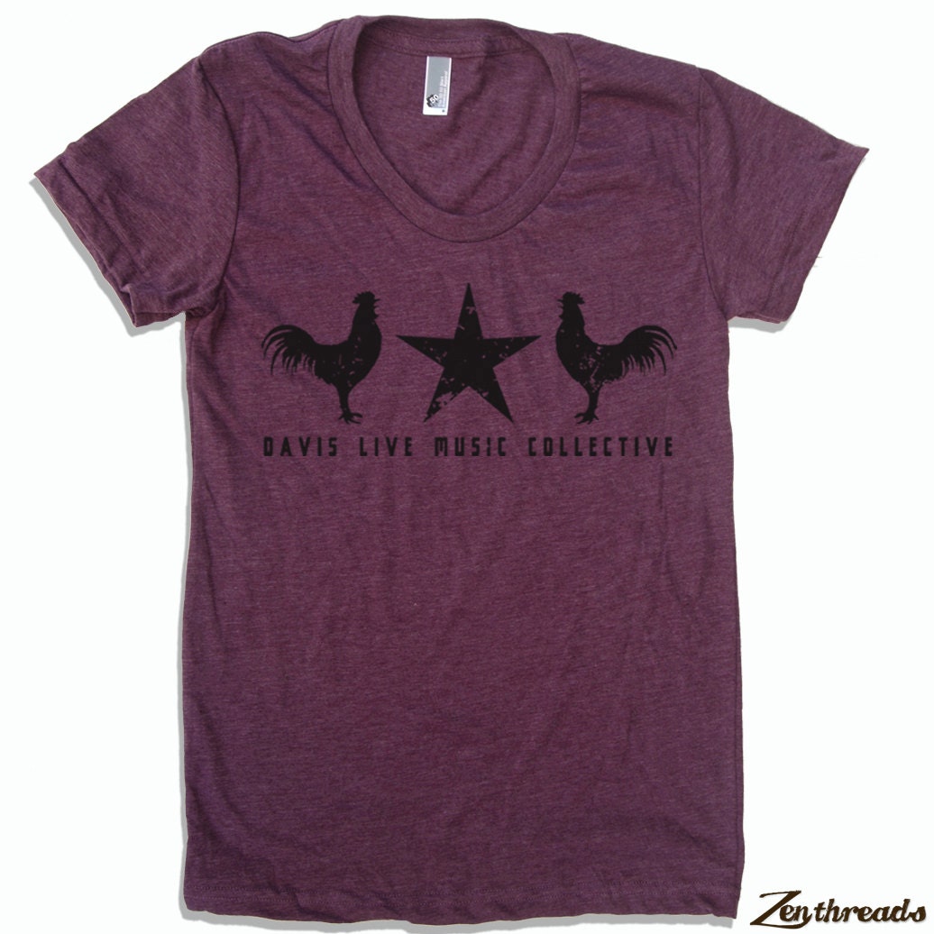 Womens DLMC Davis Live Music T Shirt american apparel S M L XL (13 Colors Available)